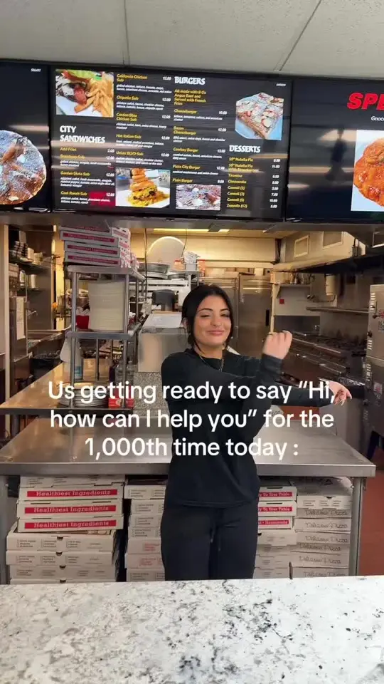 Pizza City in Kenneth City showing pizza, lunch rush, video by pizzacity.woodlandpark on TikTok