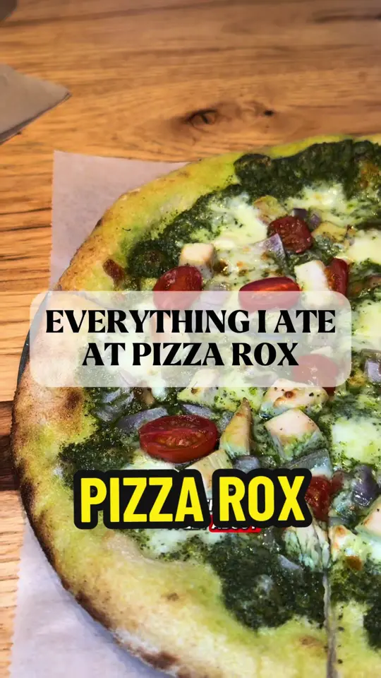 Pizza Rox in Boynton Beach showing pizza, crispy crusts, loaded toppings, family-approved meal, video by mayka.will on TikTok