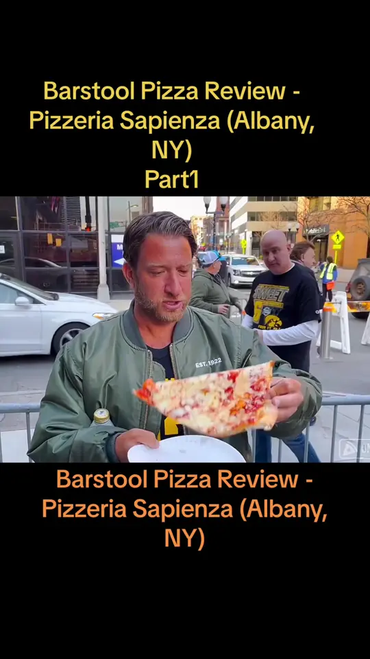 Pizzeria Sapienza in Albany showing review, pizza, video by onebitepizzareviews8 on TikTok