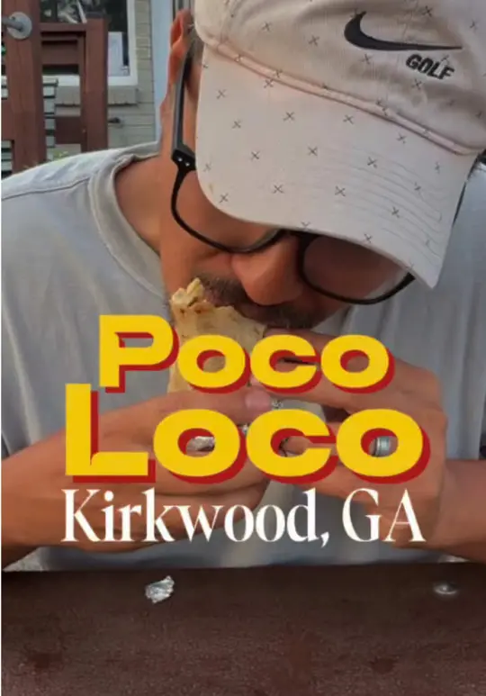 Poco Loco Neighborhood Provisions in Atlanta showing food, breakfast burrito, video by chrismomongan on TikTok