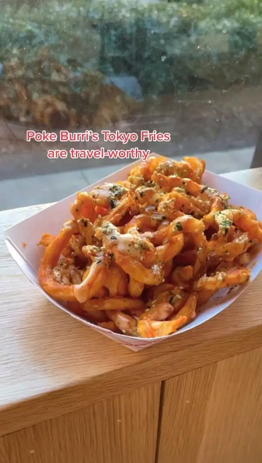 Poke Burri in Atlanta showing food, tokyo fries, live music, video by PH'EAST - Atlanta on Facebook