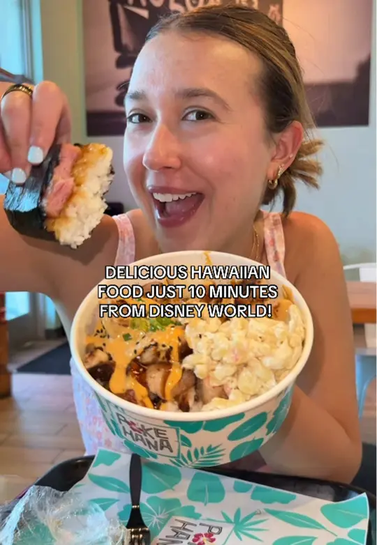  in Florida showing poke bowl, hawaiian food, video by brookebohannan_ on TikTok