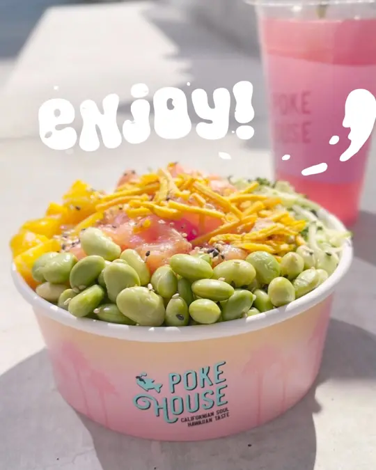 Poke House - Brickell in Miami showing poke, healthy food, video by Poke House on Facebook