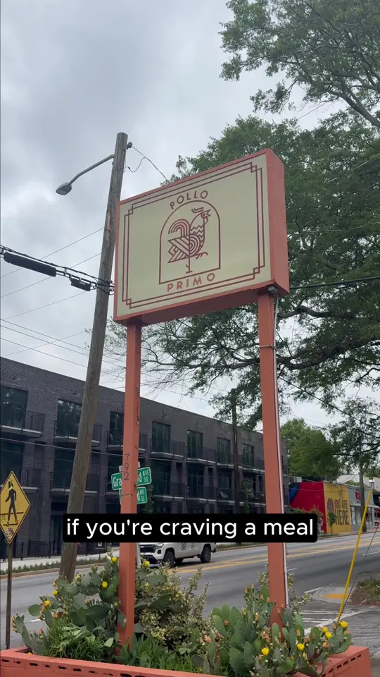 Pollo Primo in Atlanta showing grilled chicken, churros, sides, video by atlanta.whereyoubelong on TikTok