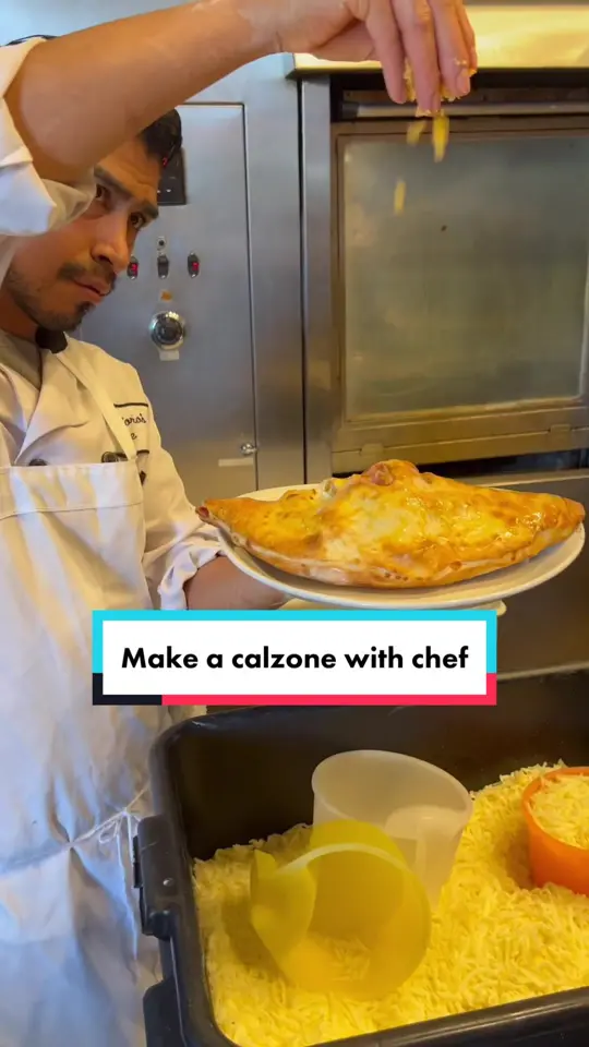 Pomodoro Cafe in Gainesville showing food, calzone, video by thepomodorocafe on TikTok