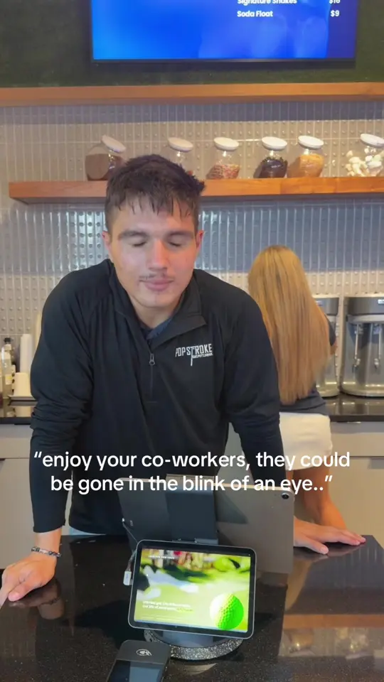 PopStroke in Delray Beach showing coworkers, minigolf, video by popstrokegolf on TikTok
