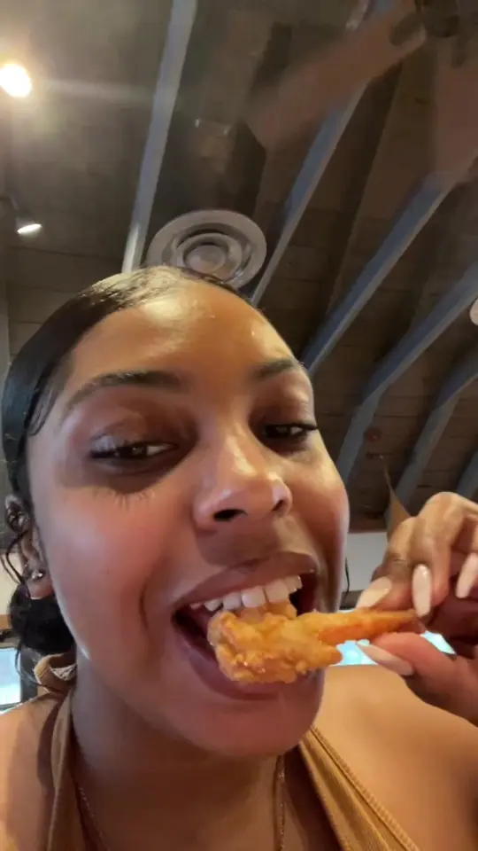 Porch in St Simons Island showing food, chicken, grits, shrimp, video by alaynna.cyntrelle on TikTok