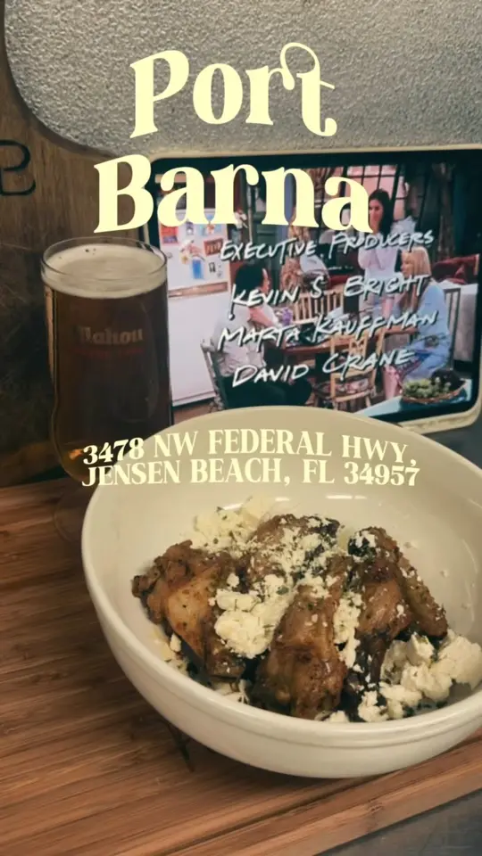 Port Barna in Jensen Beach showing restaurant, mediterranean cuisine, video by Port Barna on Facebook
