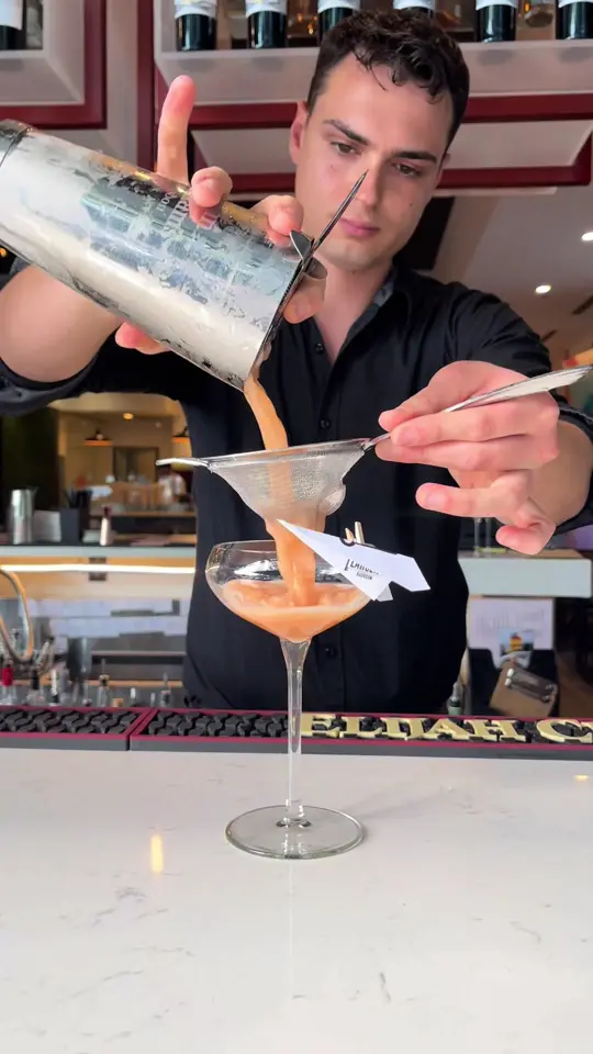 Positano Pizza Napoletana in Newnan showing cocktail, video by positanopizzanapoletana on TikTok