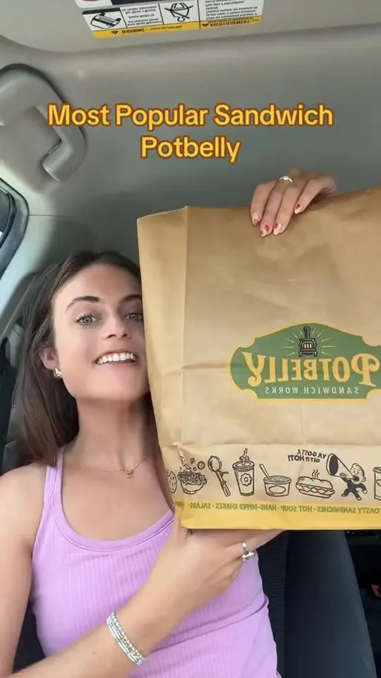 Potbelly Sandwich Works in Tampa, video by Sarah Margaret Eats on Facebook