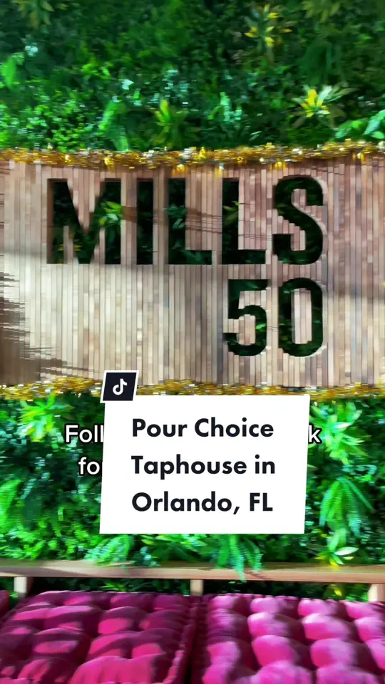 Pour Choice Taphouse in Orlando showing visit, craft beer, video by christinainitalia on TikTok