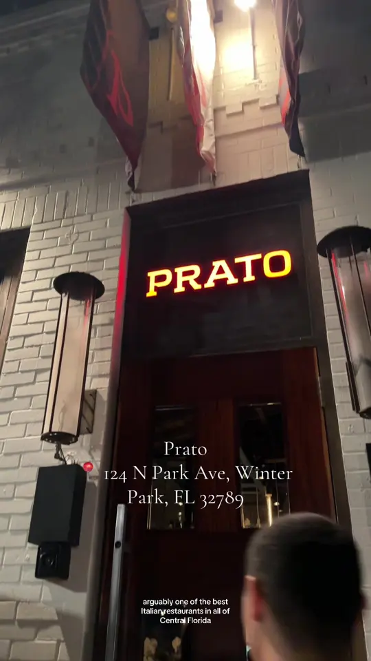 Prato in Orlando showing italian food, review, visit, video by nurse.eliany on TikTok