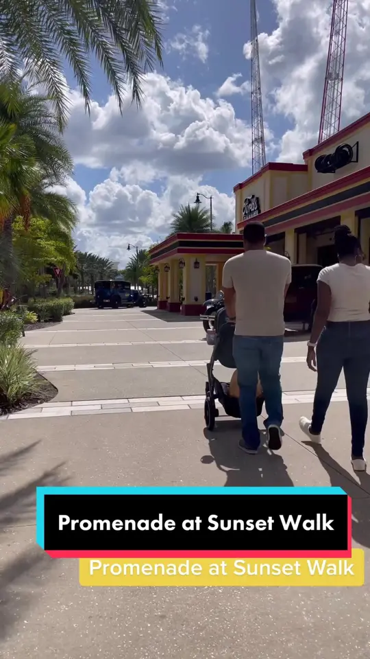 Promenade At Sunset Walk in Kissimmee showing review, atmosphere, video by expeditionwatson on TikTok