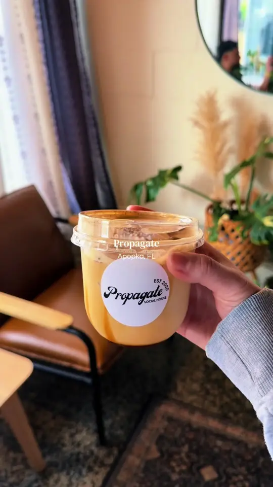 Propagate Social House in Apopka showing coffee, specialty espresso drinks, pastries, café bites, atmosphere, video by good.travelvibes on TikTok