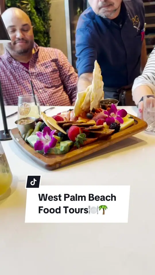 Proper Grit in West Palm Beach showing food tour, restaurant visit, proper grit at the ben, video by thepalmbeaches on TikTok