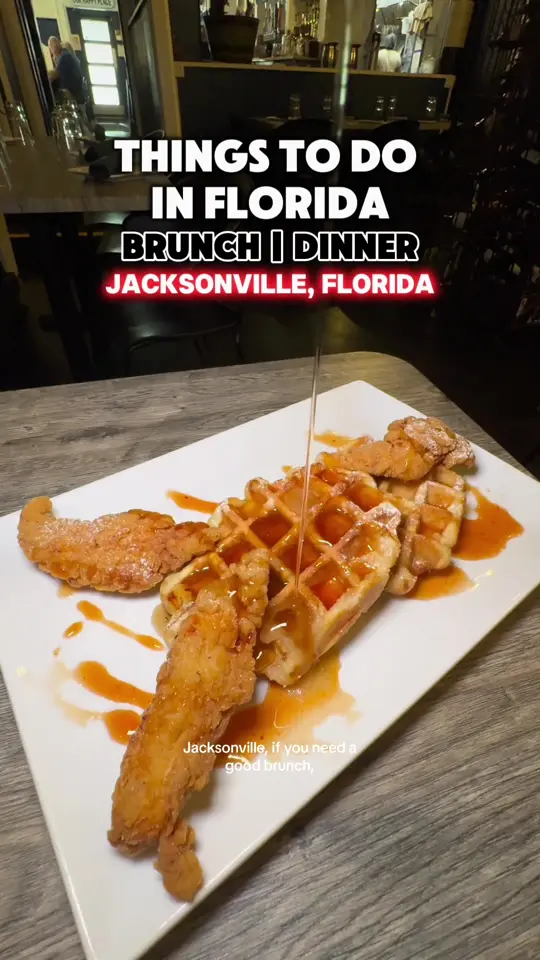 Prospect Five Points in Jacksonville showing review, intimate atmosphere, brunch, dinner, savory cuisines, sweet cuisines, video by laurynxtravels on TikTok