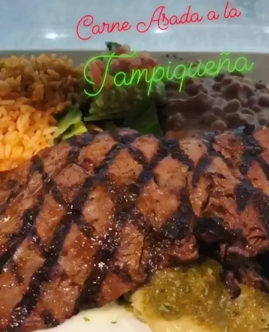 Puerto Vallarta Mexican Bar & Grill in Islamorada showing food, carne asada a la tampiqueña, video by Puerto Vallarta Mexican Bar & Grill on Facebook