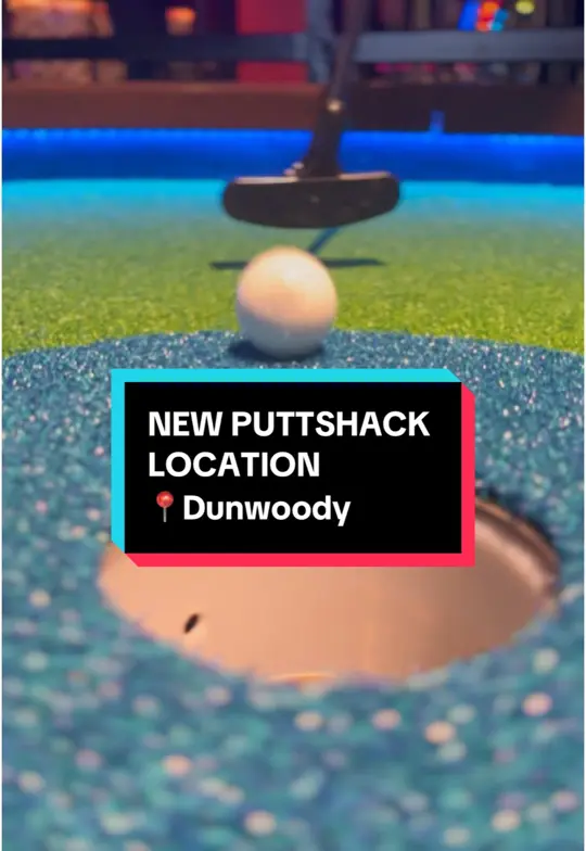 Puttshack - Atlanta - Dunwoody in Dunwoody showing high-tech mini-golf, globally inspired menu, video by accessatlanta on TikTok