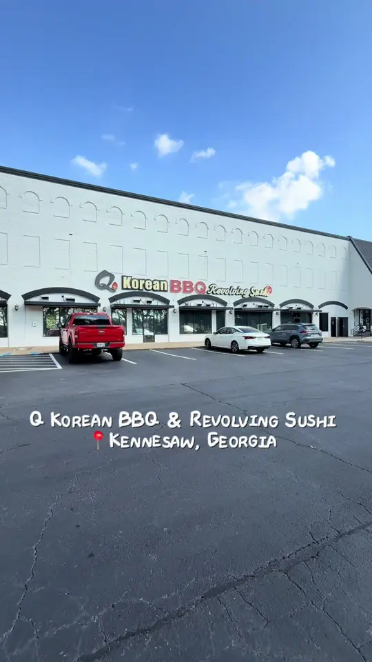 Q Korean BBQ and Revolving Sushi Kennesaw in Kennesaw showing food review, korean bbq, sushi, video by nataliestone99 on TikTok