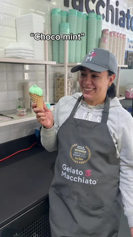 Quore Gelato in Miami showing gelato, ice cream, video by quoregelato on TikTok