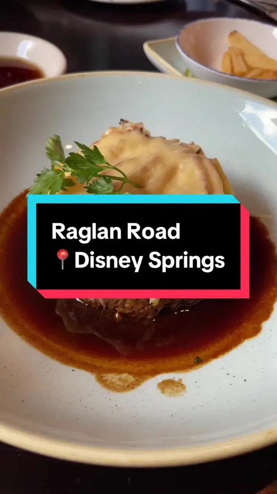 Raglan Road Irish Pub in Orlando showing visit, irish food, video by cruiseanddisneymom on TikTok