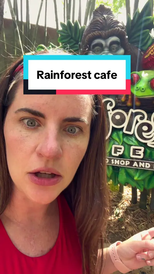 Rainforest Cafe in Lake Buena Vista showing dinner, visit, video by sarahkraffty on TikTok