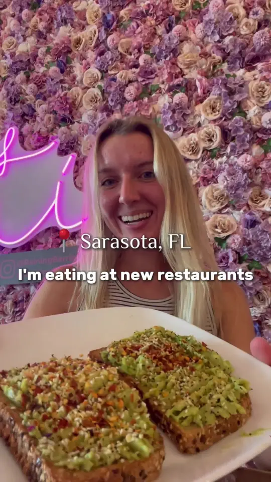 Raining Berries - Lutz / Wesley Chapel in Lutz showing cafe, smoothie, almond milk iced latte, avocado toast, mango gelato, video by sarasotawithjulia on TikTok