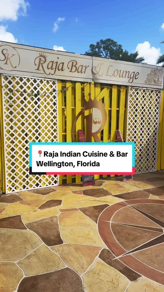 Raja Indian Cuisine & Bar in Wellington showing review, visit, buffet, tandoori chicken, vegetable salad, dhal soup, naan, video by thejetset.reset on TikTok