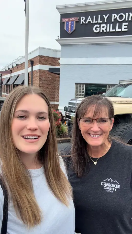 Rally Point Grille in Woodstock showing review, visit, loaded potato bombs, video by Caroline Goddard on Facebook