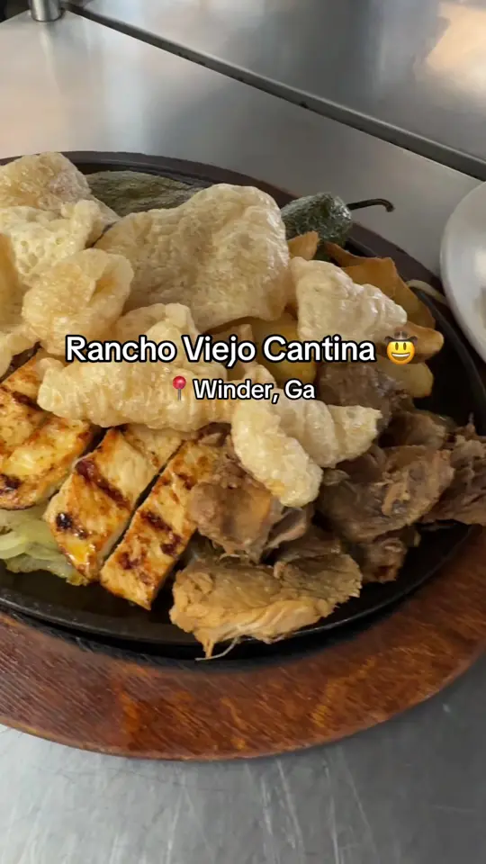 Rancho Viejo Cantina & Terrace in Winder showing mexican food, restaurant visit, video by ranchoviejocantina on TikTok