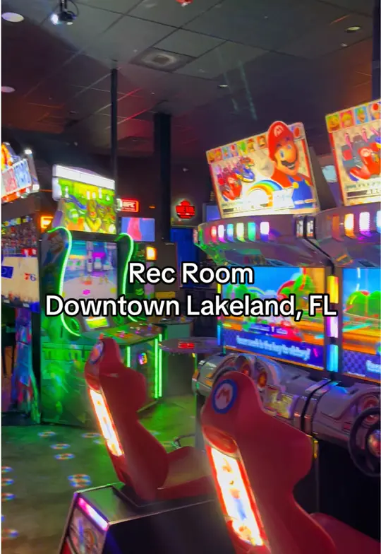 Rec Room in Lakeland showing review, visit, bar, drinks, games, video by moorecake17 on TikTok