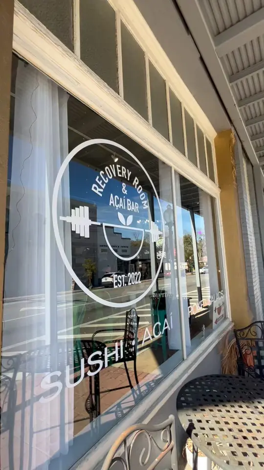 Recovery Room & Açaí Bar in Bainbridge showing brunch, live music, video by Visit Bainbridge, GA on Facebook