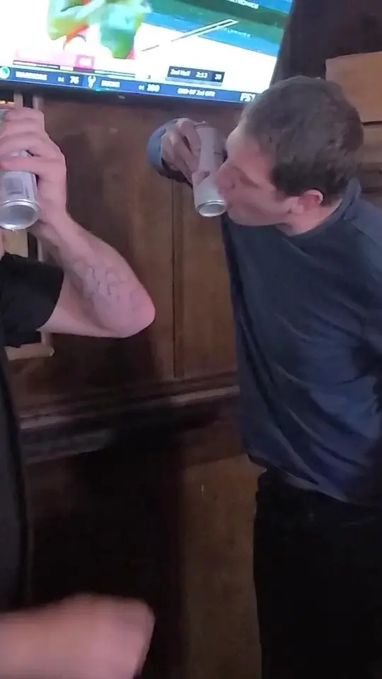 Red Barn Bar in Sarasota showing drink, white claw, video by Red Barn Bar on Facebook