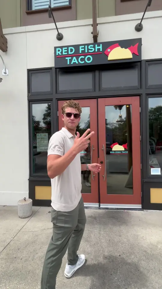Red Fish Taco in Santa Rosa Beach showing quesadillas, margaritas, live music, people-watching, video by stroopgroup30a on TikTok