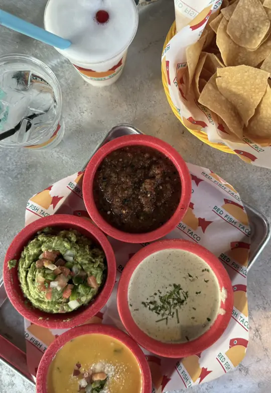 Red Fish Taco in Santa Rosa Beach showing review, restaurant visit, video by laurenwhittonn on TikTok