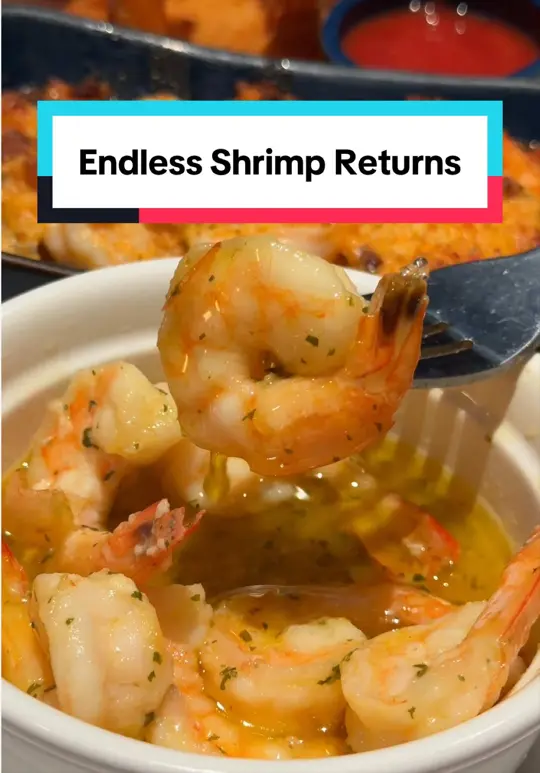 Red Lobster in Kissimmee showing endless shrimp, seafood, restaurant visit, video by jenz_losangeles on TikTok