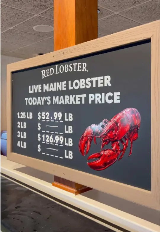 Red Lobster on TikTok, video by optionsintheo
