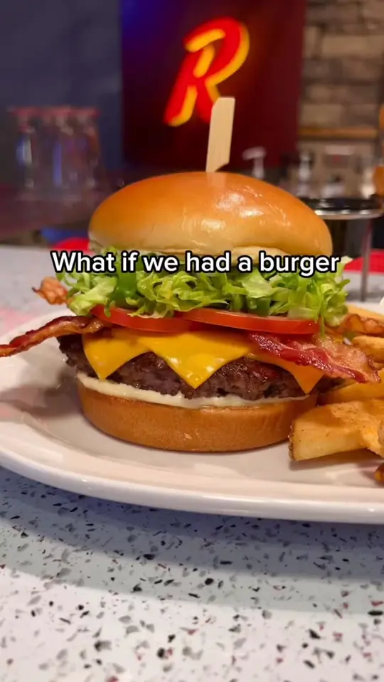 Red Robin Gourmet Burgers and Brews in Jacksonville showing burger, slider, video by Red Robin Gourmet Burgers on Facebook