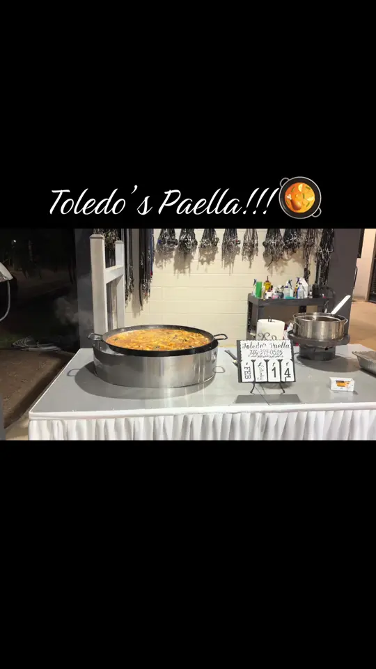 Redland's Pizzeria in Homestead showing paella, seafood, video by toledo.s_paella on TikTok