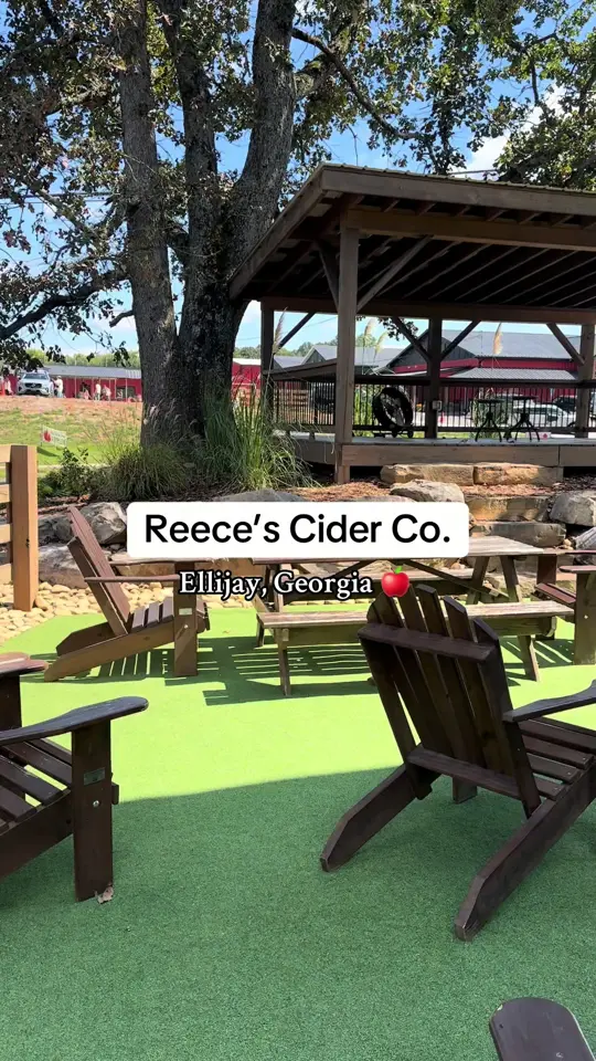Reece’s Cider Company in Ellijay showing visit, atmosphere, video by jamarexploresgeorgia on TikTok