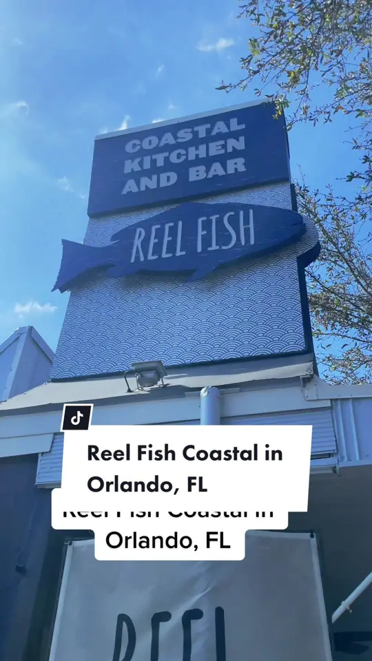 Reel Fish Coastal Kitchen & Bar in Orlando showing review, brunch, video by christinainitalia on TikTok