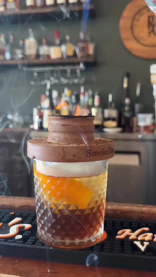 Reid's Apothecary in Brunswick showing cocktail, happy hour, video by Reid's Apothecary on Facebook