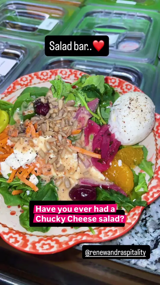  in Florida showing food, custom deviled eggs, vegan sushi, salad bar, video by renewsns on TikTok