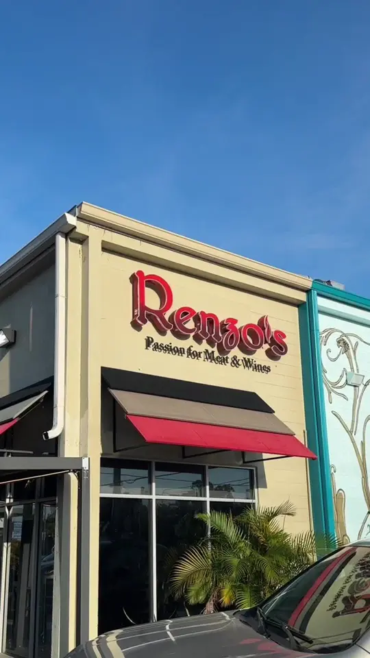 Renzo's in Tampa showing steak, latin american dishes, white sangria, video by katelynxoxoo on TikTok