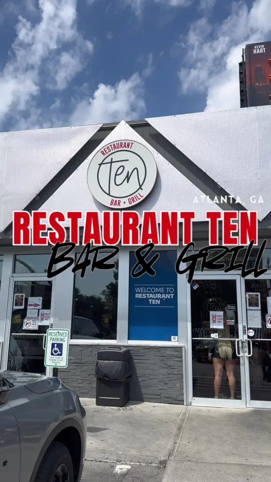 Restaurant 10 Bar & Grill in Atlanta showing sports bar, dj, lunch specials, atmosphere, video by atlhotspots1 on TikTok