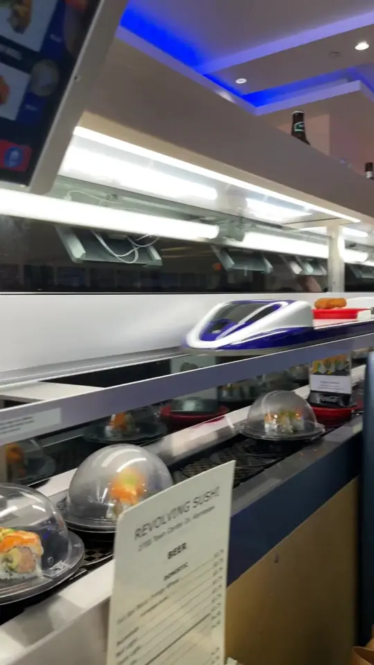Revolving Sushi Factory in Kennesaw showing review, visit, video by brentamorris on TikTok