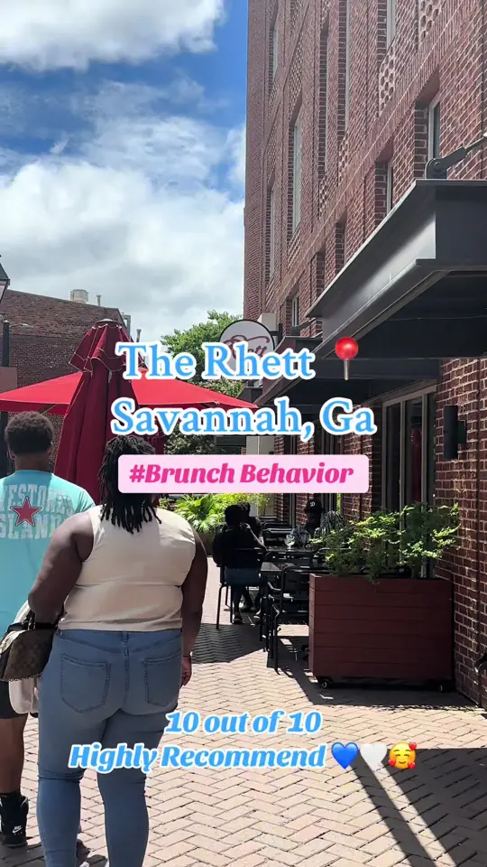 Rhett in Savannah showing brunch, birthday celebration, video by moniquemalak79 on TikTok