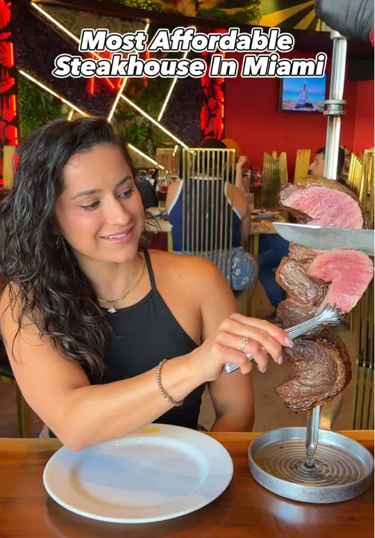 Rio Grande Churrascaria in Hialeah showing food, steakhouse, all-you-can-eat, video by mayitakeabite on TikTok