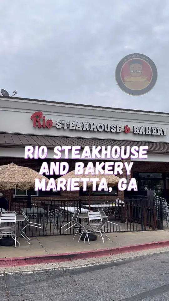 Rio Steakhouse & Bakery in Marietta showing restaurant visit, brazilian cuisine, picanha steak, video by jarrettisnotimpressed on TikTok