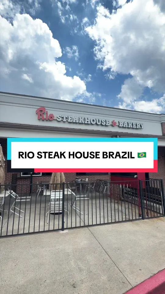 Rio Steakhouse & Bakery in Marietta showing buffet, meats, hot food, salads, desserts, brazilian bakery, video by antojodeviaje on TikTok